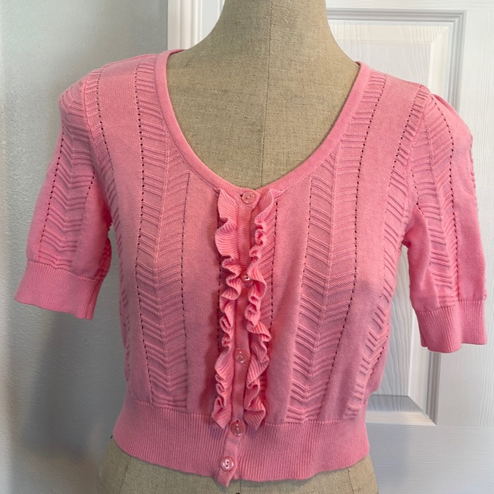 Crop sweater pink girls XL